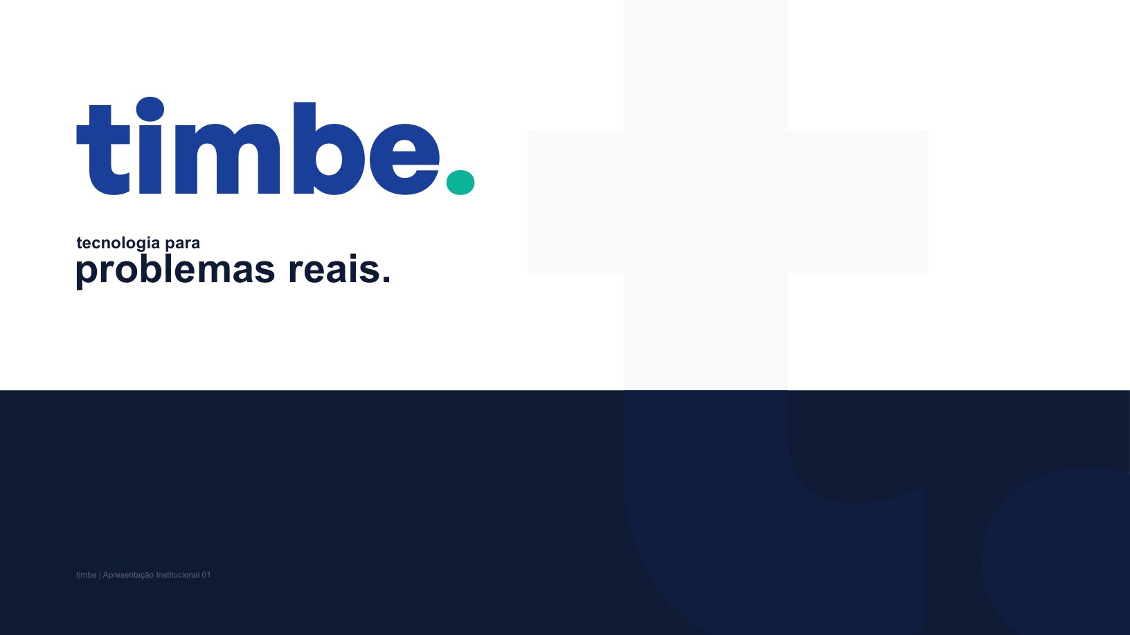 TIMBE — apresentação institucional, página 1